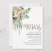 フローラエレガントブライダルシャワーティーパーティー 招待状 (正面)