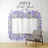 フローラエレガントブライダルシャワーフォトブース背景 タペストリー (インサイチュ)