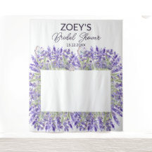 フローラエレガントブライダルシャワーフォトブース背景