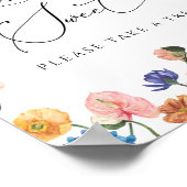 フローラエレガントブライダルシャワーラブズスイートポスター ポスター (角)