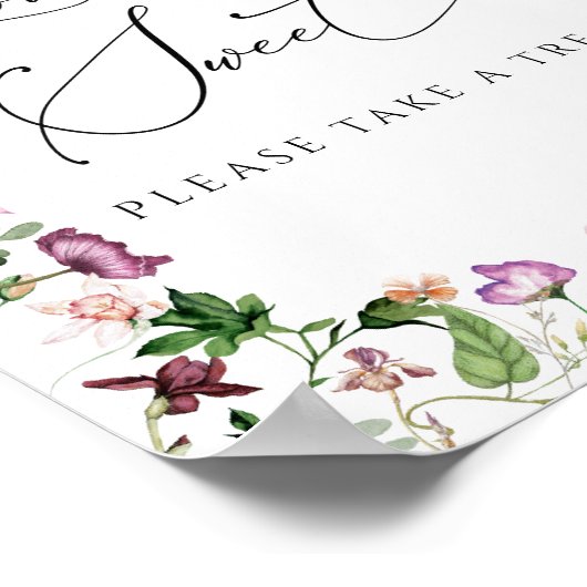 フローラエレガントブライダルシャワーラブズスイートポスター ポスター (角)