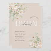 フローラエレガントブライダルシャワー招待 セーブザデート (正面/裏面)