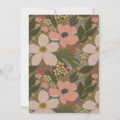 フローラエレガントブライダルシャワー招待 招待状 (裏面)