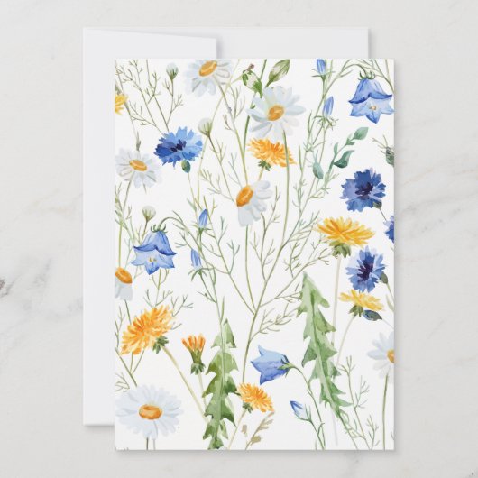 フローラエレガントブライダルシャワー招待 招待状 (裏面)