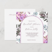 フローラエレガントブライダルシャワー招待 招待状 (正面/裏面)