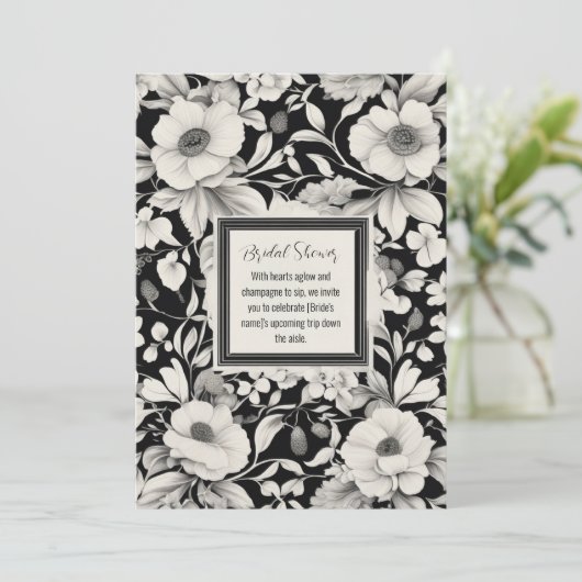 フローラエレガントブライダルシャワー招待 招待状 (スタンド正面)