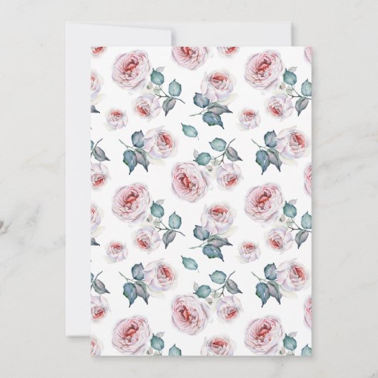 フローラエレガントブライダルティーパーティー 招待状 (裏面)