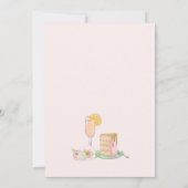 フローラエレガントブライダルブランチとバブリー招待状 招待状 (裏面)