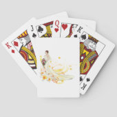 フローラエレガントブライドロマン結婚ティックデザイン トランプ (裏面)