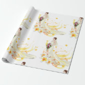 フローラエレガントブライドロマン結婚ティックデザイン ラッピングペーパー (アンロールド)