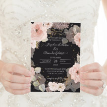 フローラエレガントブラックバラ金ゴールドユーカリ葉