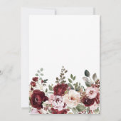 フローラエレガントブランチとバブリーブライダルシャワー 招待状 (裏面)