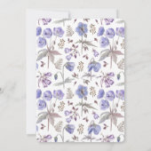 フローラエレガントブリジガートンテーマのブライダルシャワー 招待状 (裏面)