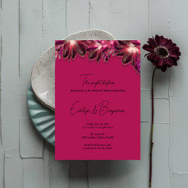 フローラエレガントブルゴーニュリハーサルディナー 招待状