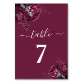 フローラエレガントブルゴーニュ牡丹 テーブルナンバー (正面)