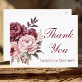 フローラエレガントブルゴーニュ結婚ー・牡丹 ポストカード