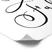 フローラエレガントブルゴーニュ・ピンク90th誕生日パーティー ポスター (角)