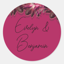 フローラエレガントブルゴーニュ ラウンドシール