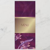 フローラエレガントブルゴーニュ |金ゴールドメニューカード メニュー (正面)