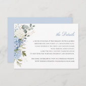 フローラエレガントブルーアジサイ詳細 招待状 (正面/裏面)