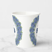 フローラエレガントブルーアジサイ50thバースデーパーティー 紙コップ (左)