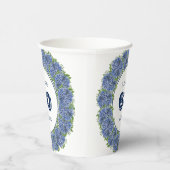 フローラエレガントブルーアジサイ60th誕生日パーティー 紙コップ (右)