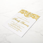 フローラエレガントブロケードレースファミリー懇親会 箔招待状 (回転した状態)