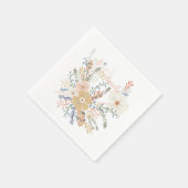 フローラエレガントブーケガーリーことわざラブル スタンダードカクテルナプキン (角)