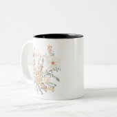 フローラエレガントブーケガーリーことわざラブル ツートーンマグカップ (正面左)