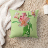 フローラエレガントブーケコットン装飾用クッション クッション (ブランケット)