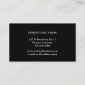 フローラエレガントブーケネイルサロンロイヤリティカード ロイヤリティカード (裏面)