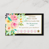 フローラエレガントブーケネイルサロンロイヤリティカード ロイヤリティカード (正面)