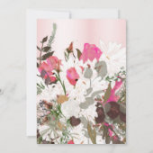 フローラエレガントブーケピンク60誕生日 招待状 (裏面)