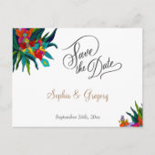 フローラエレガントブーケqrコード非写真フラワー 案内ポストカード (正面)