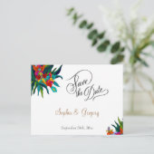 フローラエレガントブーケqrコード非写真フラワー 案内ポストカード (スタンド正面)