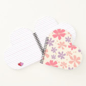 フローラエレガントプリント自然愛のための植物芸術 ノートブック (内部)