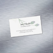 フローラエレガントプレーンシンプルプロフェッショナル マグネット名刺 (インサイチュ)