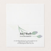 フローラエレガントプレーンシンプルプロフェッショナル 名刺 (外部フラット)