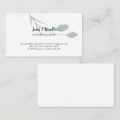 フローラエレガントプレーンシンプルプロフェッショナル 名刺 (正面/裏面)