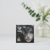 フローラエレガントヘアスタイリストQRコード名刺 コーリングカード (スタンド正面)