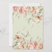 フローラエレガントベビーの開花ベビーシャワー 招待状 (裏面)