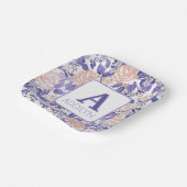 フローラエレガントベビーガールシャワー ペーパープレート (傾斜あり)