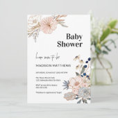 フローラエレガントベビーシャワーお祝い 招待状 (スタンド正面)