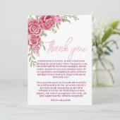 フローラエレガントベビーシャワーサンキューカード サンキューカード (スタンド正面)