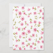 フローラエレガントベビーシャワーサンキューカード サンキューカード (裏面)