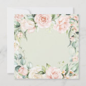 フローラエレガントベビーシャワー招待状 (裏面)