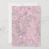 フローラエレガントベビーシャワー招待状 招待状 (裏面)