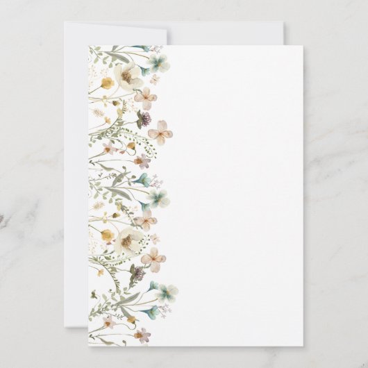 フローラエレガントベビーシャワー招待状 招待状 (裏面)