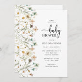 フローラエレガントベビーシャワー招待状 招待状 (正面/裏面)