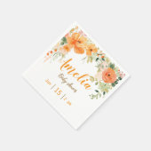 フローラエレガントベビーシャワー紙ナプキンス スタンダードカクテルナプキン (角)